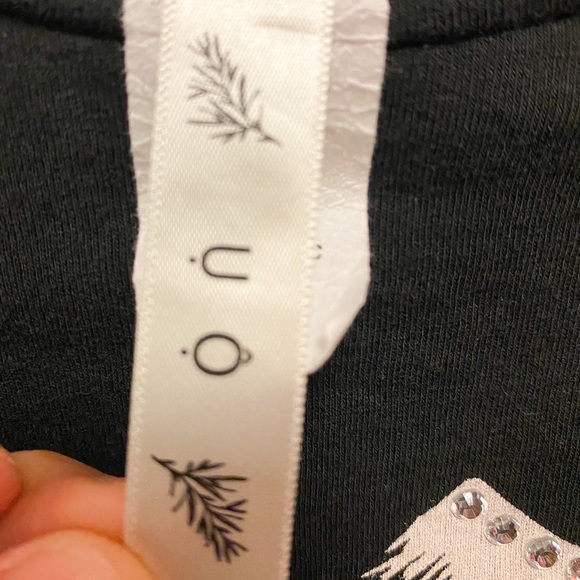 UO Eyelash & Lip Print Crop Top Size S - Picture 6 of 6